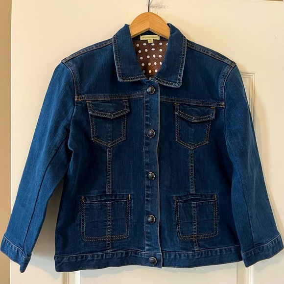 GINGERsnaps Jackets & Blazers - GINGERsnaps Brand Dark Denim Jacket Women’s Size Medium